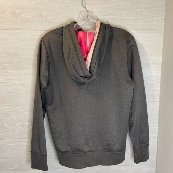 Under Armour Women's Fleece Pullover Hoodie‎ Big Logo Printed Drawstring sweater - Picture 4 of 4